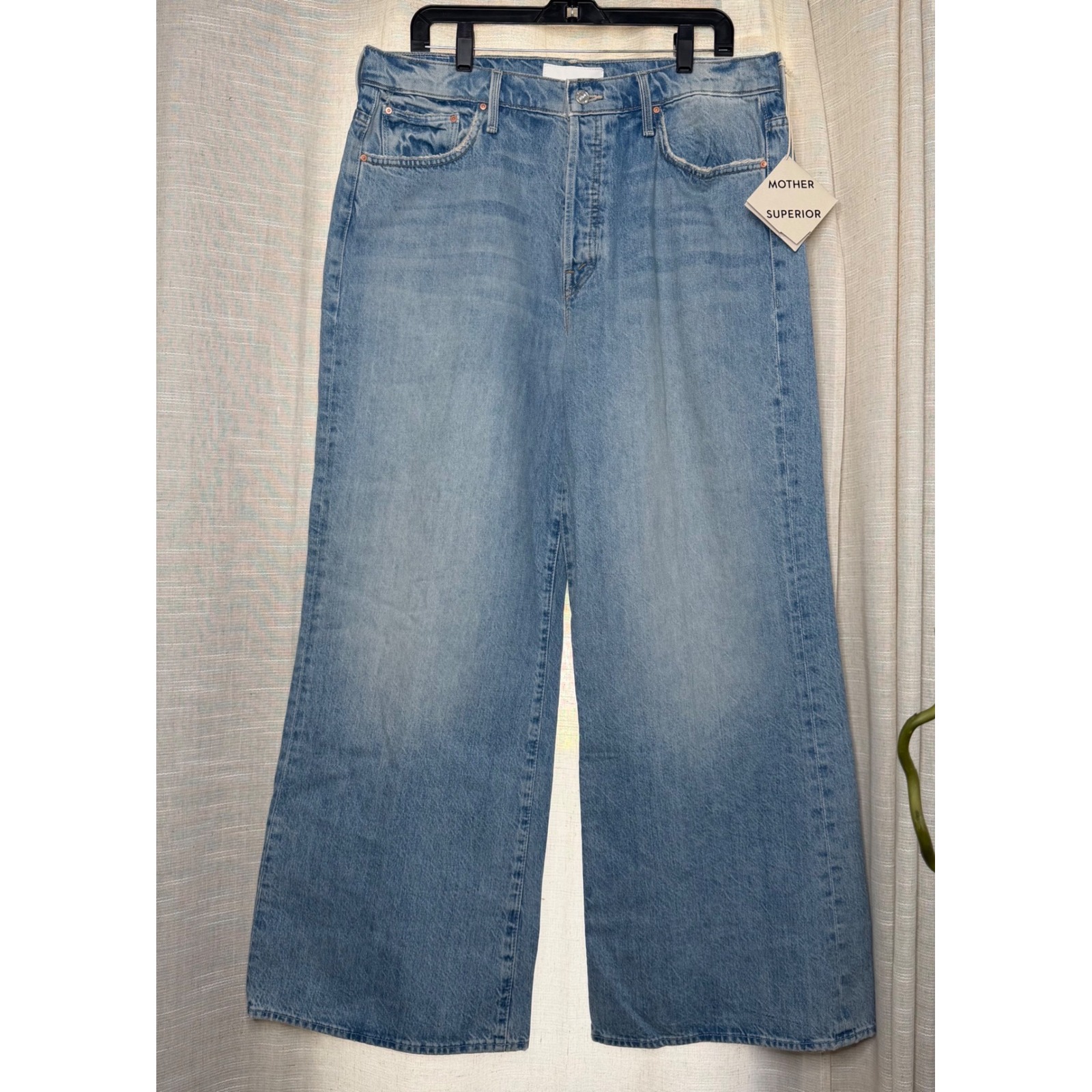 Nwt Mother The Ditcher Roller Skimp Jeans Didnt I Warn You Button Fly Women's 33